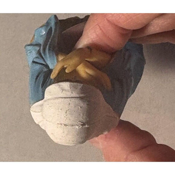 Vintage 1960s Mary Nativity 3.75" Figurine Figure Plastic Hong Kong Replacement - Picture 6 of 7